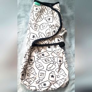 Lekebaby 100% Cotton "I Love Milk" Sleep swaddle Sleep Sack Size Small 3…